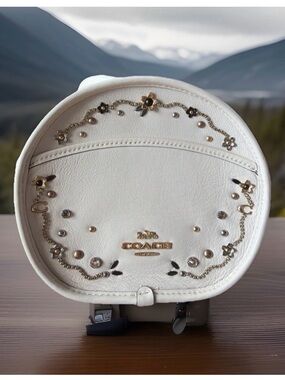 COACH Archive Re-Edition Canteen Stardust Crystal Rivets Crossbody Leather 48732